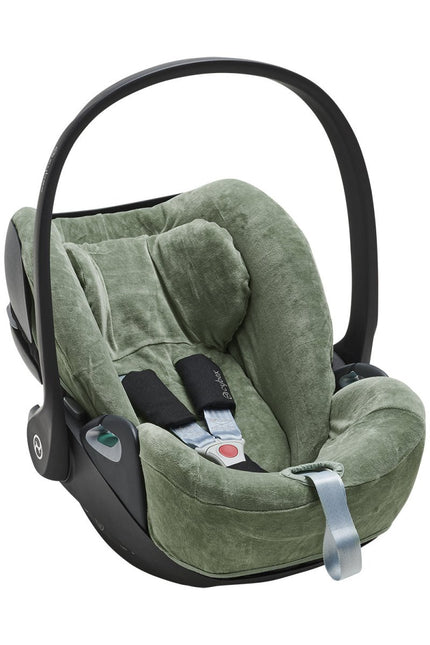 Meyco Autostoelhoes Groep 0 Cloud - Z Velvet Forest Green - Meyco - Babywinkel - 4054703524147