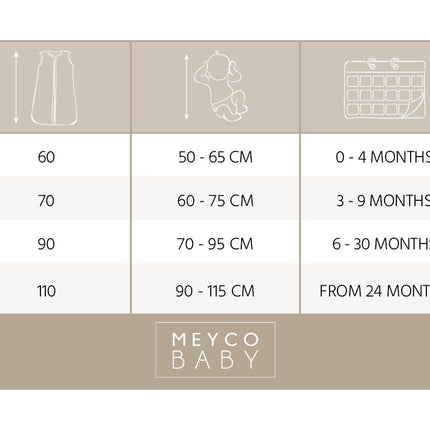 Meyco Baby Branches Baby Slaapzak Sand - Meyco - Babywinkel - 4054703512687