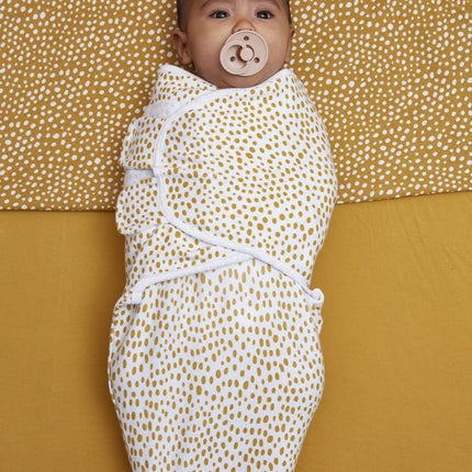 Meyco Baby Cheetah Swaddleinbakerdoek Honey Gold - Meyco - Babywinkel - 4054703301120