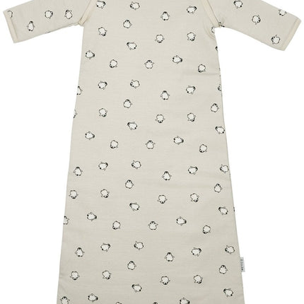 Meyco Baby Penguin Baby Slaapzak Met Afritsbare Mouwen Soft Sand - Meyco - Babywinkel - 4054703823639