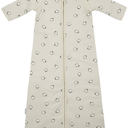 Meyco Baby Penguin Baby Slaapzak Met Afritsbare Mouwen Soft Sand - Meyco - Babywinkel - 4054703823639