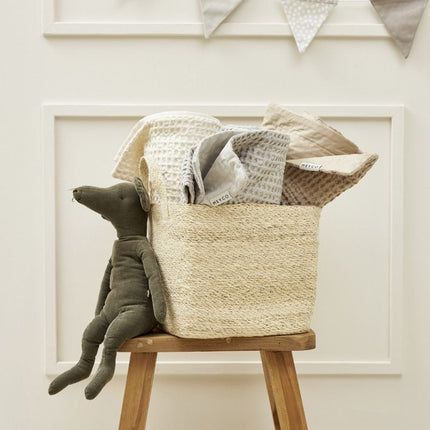 Meyco Baby Waffle Cotton Ledikant Deken Sand 100x150cm - Meyco - Babywinkel - 4054703235326