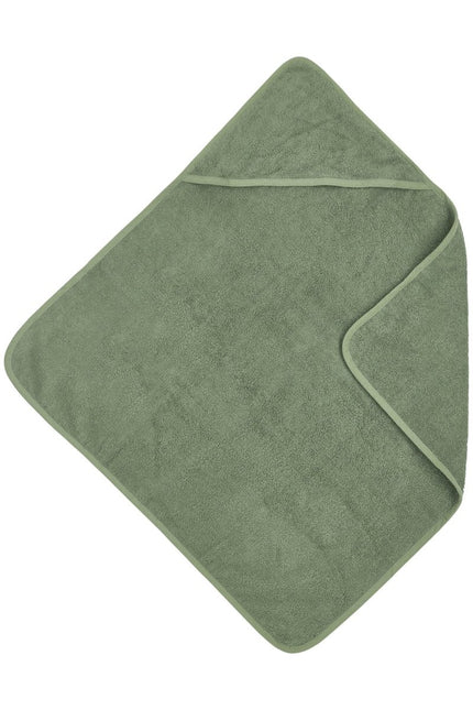 Meyco Badcape Baby Basic Badstof Forest Green koop je bij Babywinkel