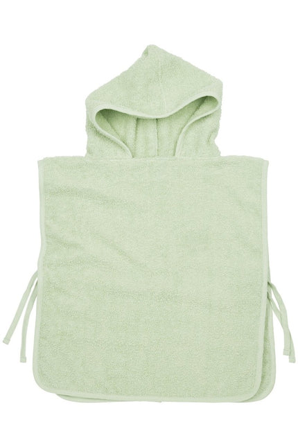 Meyco Badponcho 1 - 3 Jaar Basic Badstof Soft Green - Meyco - Babywinkel - 4054703619461
