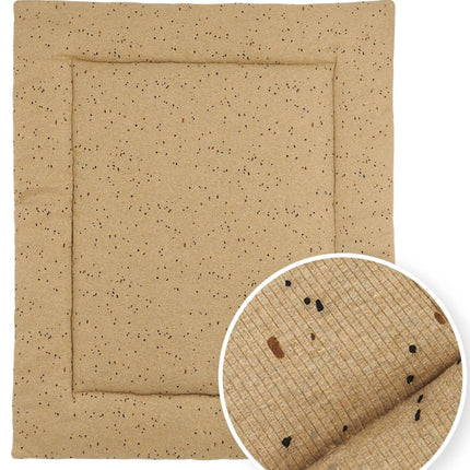 Meyco Boxkleed Rib Mini Spot Toffee Melange 80X100cm - Meyco - Babywinkel - 4054703225426