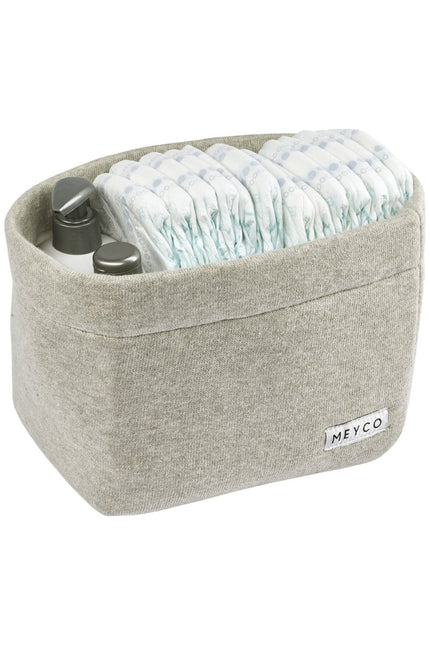 Meyco Commodemandje Medium Knit Basic Sand Melange - Meyco - Babywinkel - 4054703280203