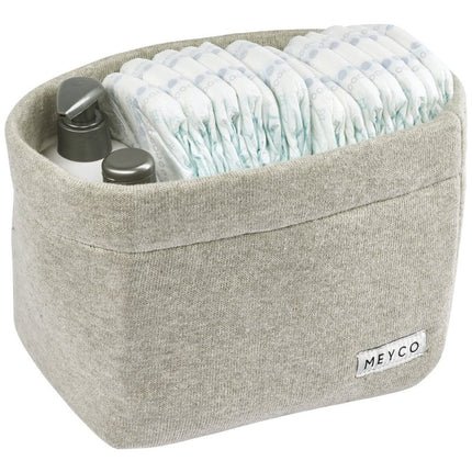 Meyco Commodemandje Small Knit Basic Sand Melange - Meyco - Babywinkel - 4054703230208