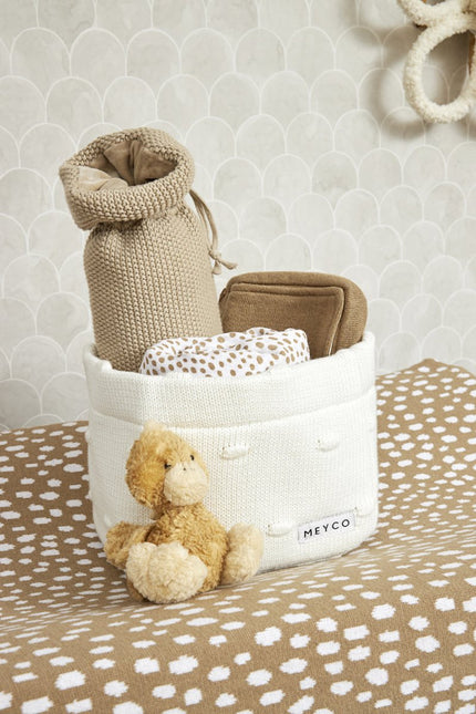 Meyco Commodemandje Small Knots Offwhite - Meyco - Babywinkel - 4054703823509