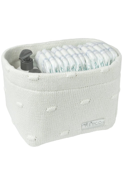 Meyco Commodemandje Small Knots Offwhite - Meyco - Babywinkel - 4054703823509