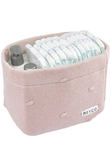 Meyco Commodemandje Small Mini Knots Soft Pink - Meyco - Babywinkel - 4054703230895