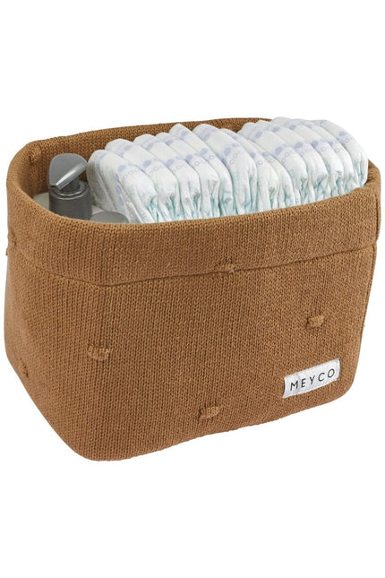 Meyco Commodemandje Small Mini Knots Toffee - Meyco - Babywinkel - 4054703230888