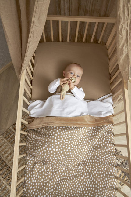 Meyco Hoeslaken Jersey 2St 50X90 Taupe - Meyco - Babywinkel - 4054703634174