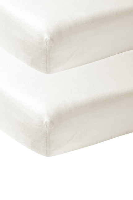 Meyco Hoeslaken Jersey 2St 70X140/150 Offwhite - Meyco - Babywinkel - 4054703652017