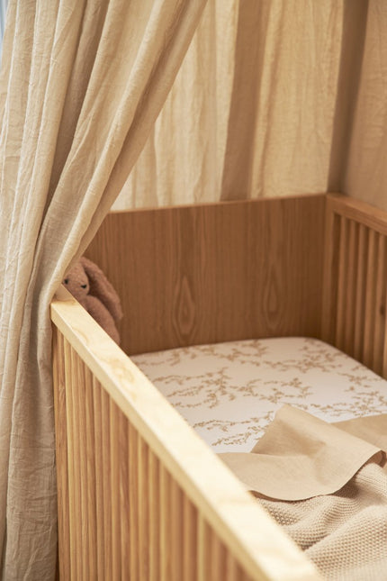 Meyco Hoeslaken Jersey 40X80/90 Branches Sand - Meyco - Babywinkel - 4054703630688