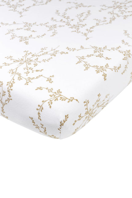 Meyco Hoeslaken Jersey 40X80/90 Branches Sand - Meyco - Babywinkel - 4054703630688