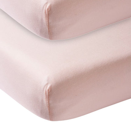 Meyco Hoeslaken Jersey Lichroze 70x140/150 cm 2st - Meyco - Babywinkel - 4054703652024