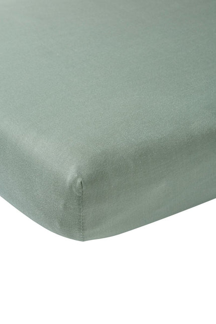 Meyco Hoeslaken Jersey Stone Green 70x140/150 cm - Meyco - Babywinkel - 4054703565225