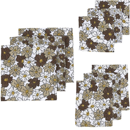 Meyco Hydrofiele Doek Hydrofiel Set 9St Vintage Flower Taupe - Meyco - Babywinkel - 4054703450866