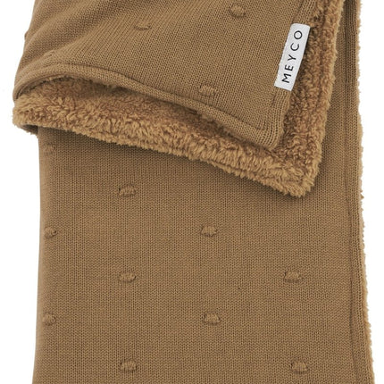 Meyco Ledikantdeken Teddy Mini Knots Toffee - Meyco - Babywinkel - 4054703550887