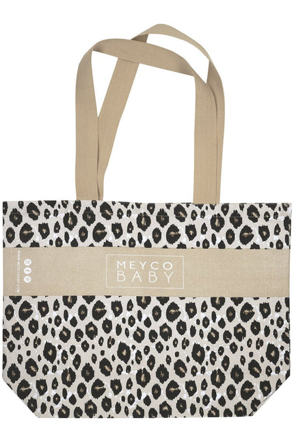 Meyco Luiertas Leopard Sand Melange - Meyco - Babywinkel - 4054703419801