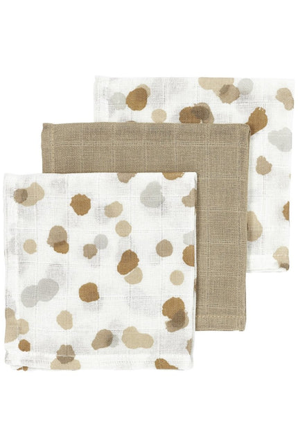Meyco Monddoekje 3St Stains Sand - Meyco - Babywinkel - 4054703457964
