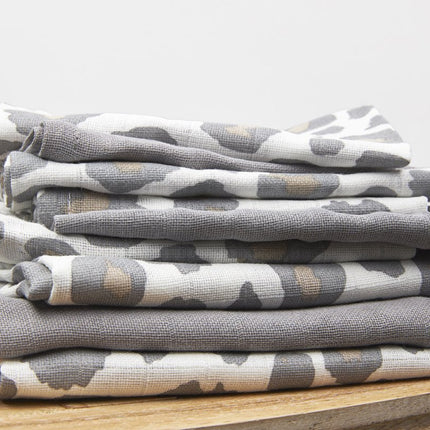 Meyco Washandje 3St Panter Neutral/Uni Grijs/Panter Neutral - Meyco - Babywinkel - 4054703458213