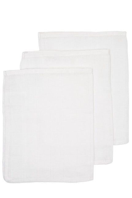 Meyco Washandje 3St Wit - Meyco - Babywinkel - 4054703458008