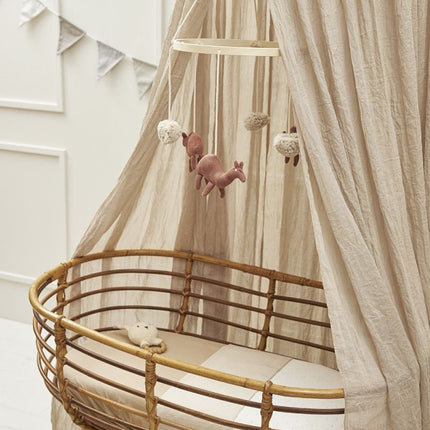 Meyco Wiegdeken Bamboe Offwhite 75X100cm - Meyco - Babywinkel - 4054703238112