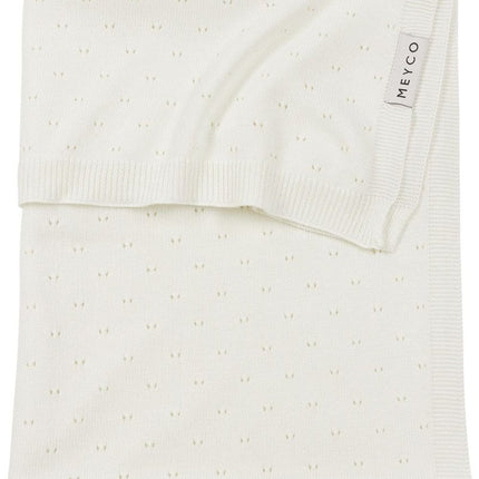 Meyco Wiegdeken Bamboe Offwhite 75X100cm - Meyco - Babywinkel - 4054703238112