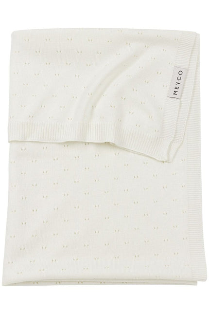 Meyco Wiegdeken Bamboe Offwhite 75X100cm - Meyco - Babywinkel - 4054703238112