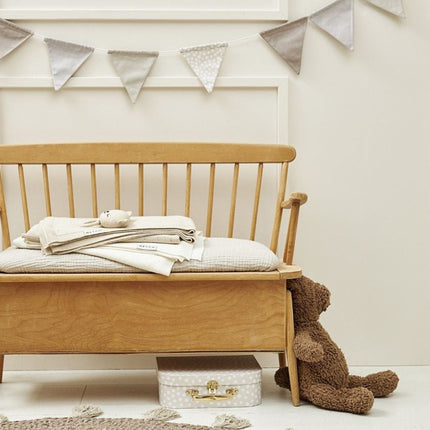 Meyco Wiegdeken Bamboe Offwhite 75X100cm - Meyco - Babywinkel - 4054703238112