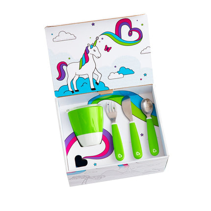 Munchkin Kinderservies Color Me Hungry Green - Munchkin - Babywinkel - 5019090517584