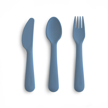 <tc>Mushie</tc> - Set de couverts - Bleu crépuscule