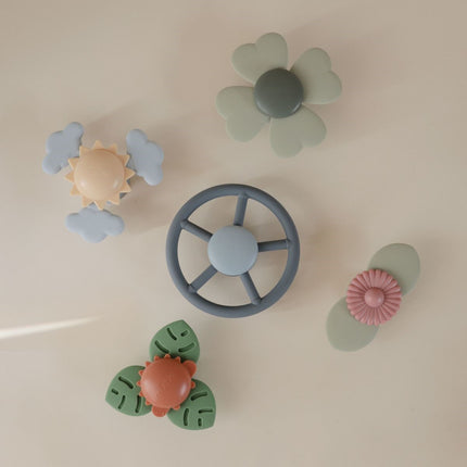 <tc>Mushie</tc> Jouet de roue à succion et à rotation