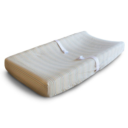 Mushie Aankleedkussenhoes Retro Stripes - Mushie - Babywinkel - 810052465623