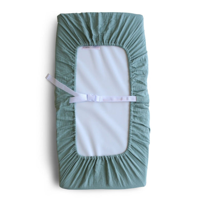 Mushie Aankleedkussenhoes Roman Green - Mushie - Babywinkel - 810052465654