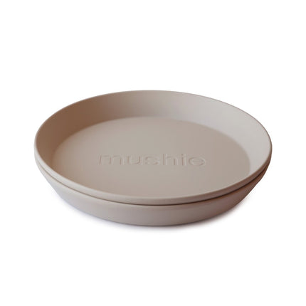 Mushie Baby Bordje Rond Vanilla 2st - Mushie - Babywinkel - 7426999780571