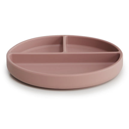 Mushie Baby Bordje Silicone Blush - Mushie - Babywinkel - 810052460499