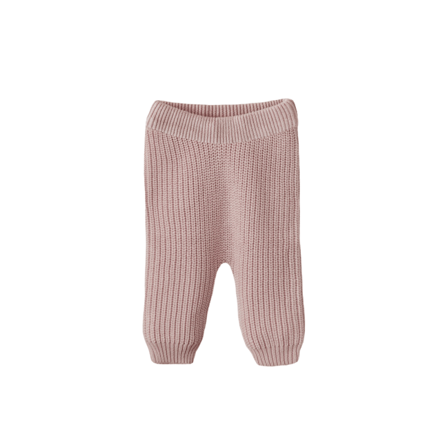Mushie Baby Broekje Chunky Knit Blush - Mushie - Babywinkel - 810052468655