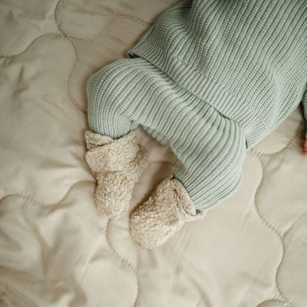 Mushie Baby Broekje Chunky Knit Light Mint - Mushie - Babywinkel - 810052468839