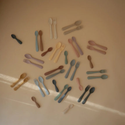 Mushie Bestekset Vanilla 2 - delig koop je bij Babywinkel