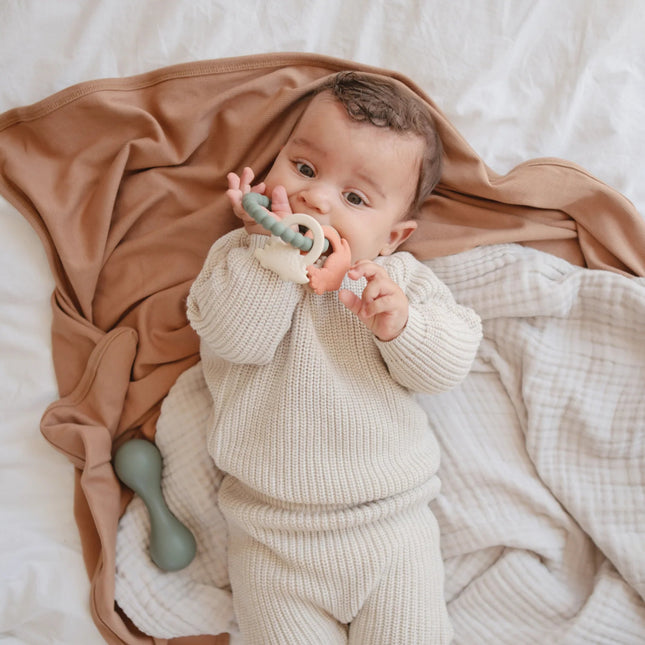 Mushie Bijtring Dino - Mushie - Babywinkel - 840355800234