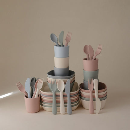 MUSHIE - CUTLERY SET - Ivory - Mushie - Babywinkel - 840355800579