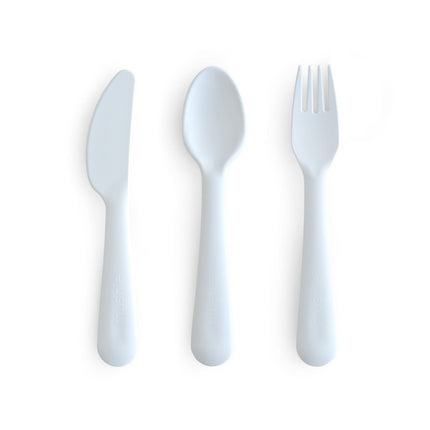 MUSHIE - CUTLERY SET - Powder Blue - Mushie - Babywinkel - 840355800609