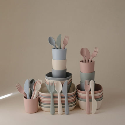 MUSHIE - CUTLERY SET - Sage - Mushie - Babywinkel - 840355800562