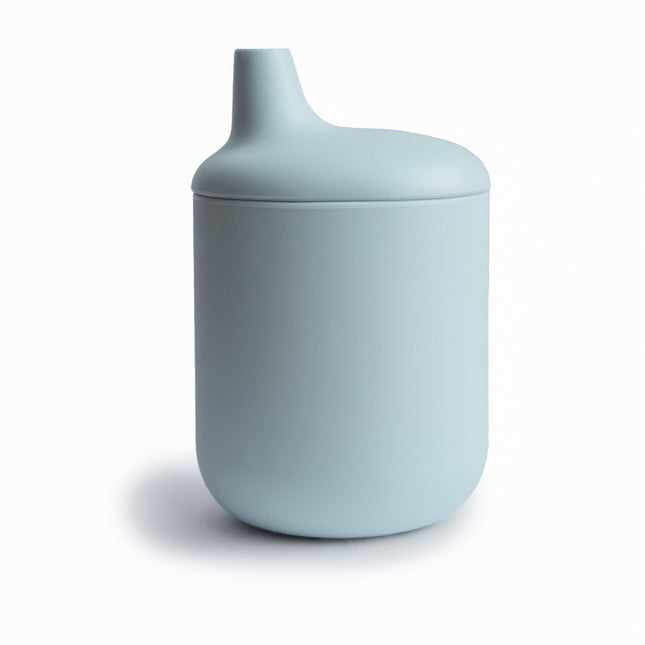 Mushie Drinkbeker Met Tuit Powder Blue - Mushie - Babywinkel - 810052464596
