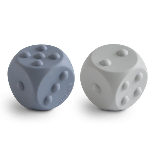 Mushie Educatief Speelgoed Dobbelstenen Tradewinds/Stone 2st - Babywinkel - 810052467368