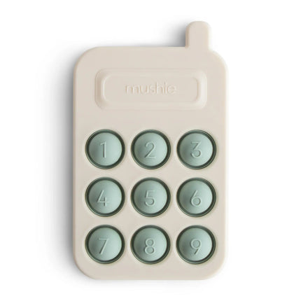 Mushie Educatief Speelgoed Druk Telefoon Cambridge Blue - Mushie - Babywinkel - 810052465838