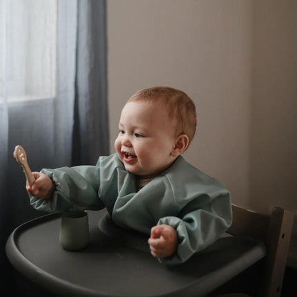 MUSHIE - FIRST FEEDING BABY SPOON - Tradewinds/Shifting sand - Mushie - Babywinkel - 84035580114