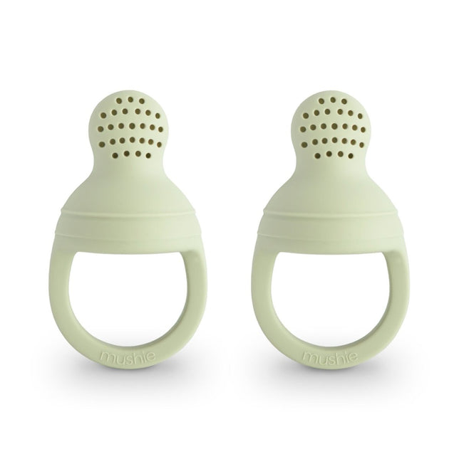 Mushie Fopspeen Fresh Food Feeder Sage Silicone 2St koop je bij Babywinkel